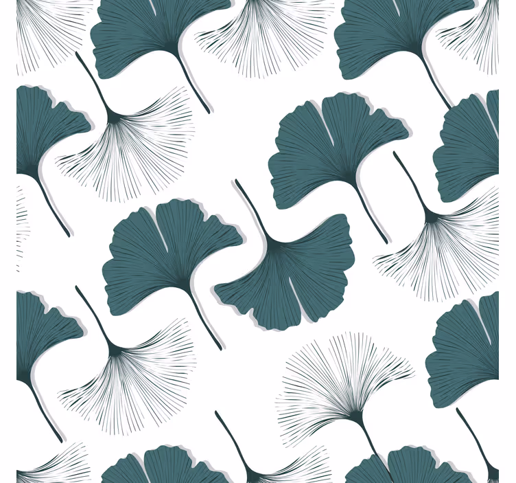 Rullegardin kontor ginkgo blader mønster - Tenstickers