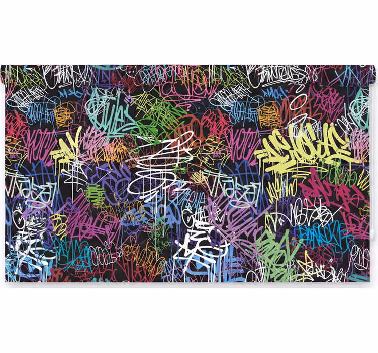 Rullegardin ungdom street art lerretmaleri - Tenstickers