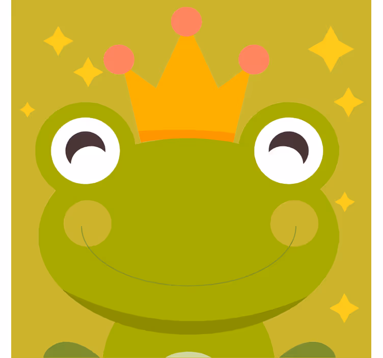 Rullegardin morsomme froskekongen eventyr - Tenstickers