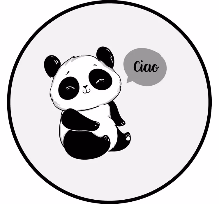Rullegardin morsomme lykkepanda - Tenstickers