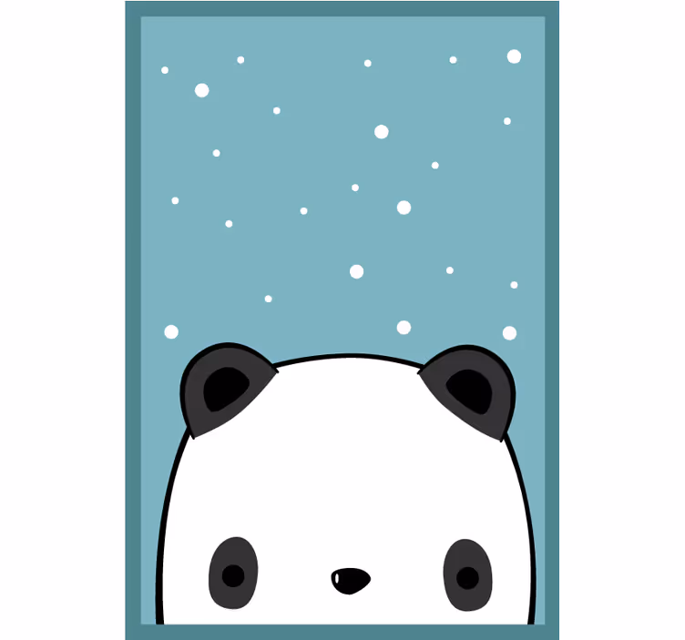 Rullegardin morsomme søte pandaer - Tenstickers