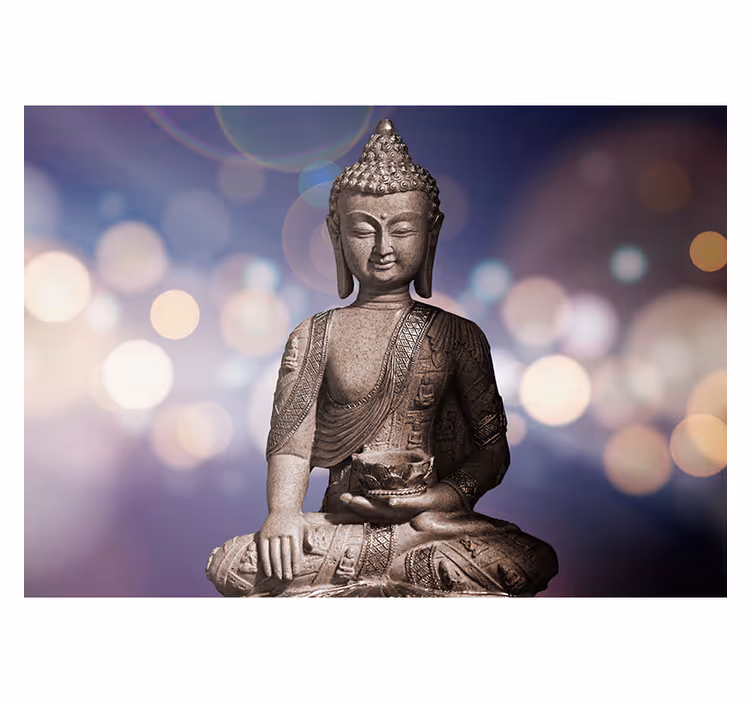 Rullegardin zen amethyst buddha - Tenstickers