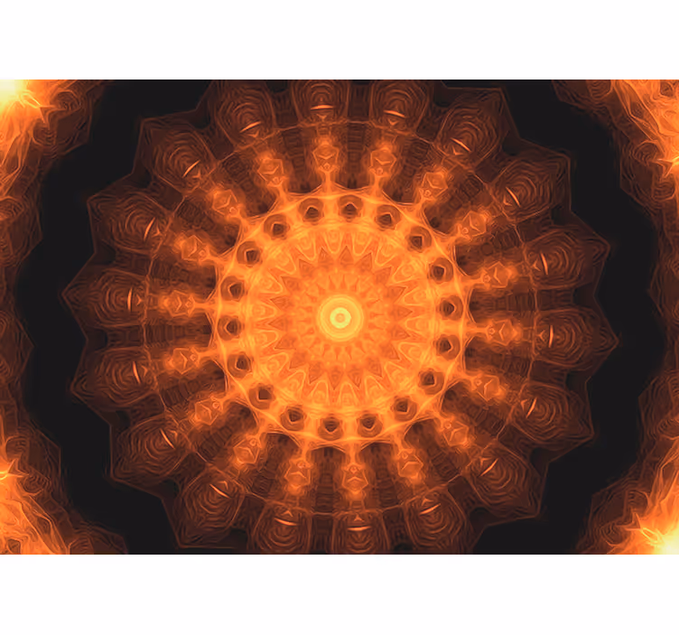 Rullegardin zen mandala malt soloppgang - Tenstickers