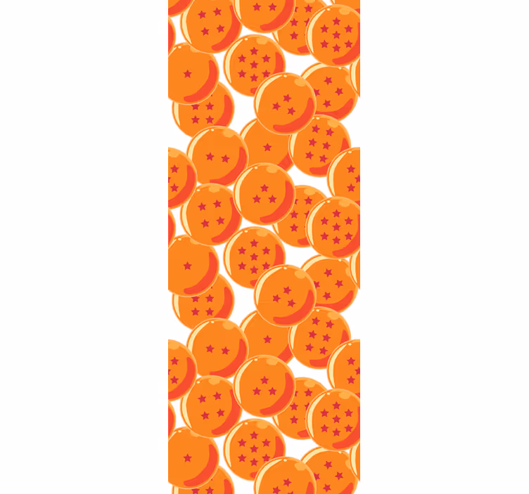 Rullegardin oransje dragekuler - Tenstickers