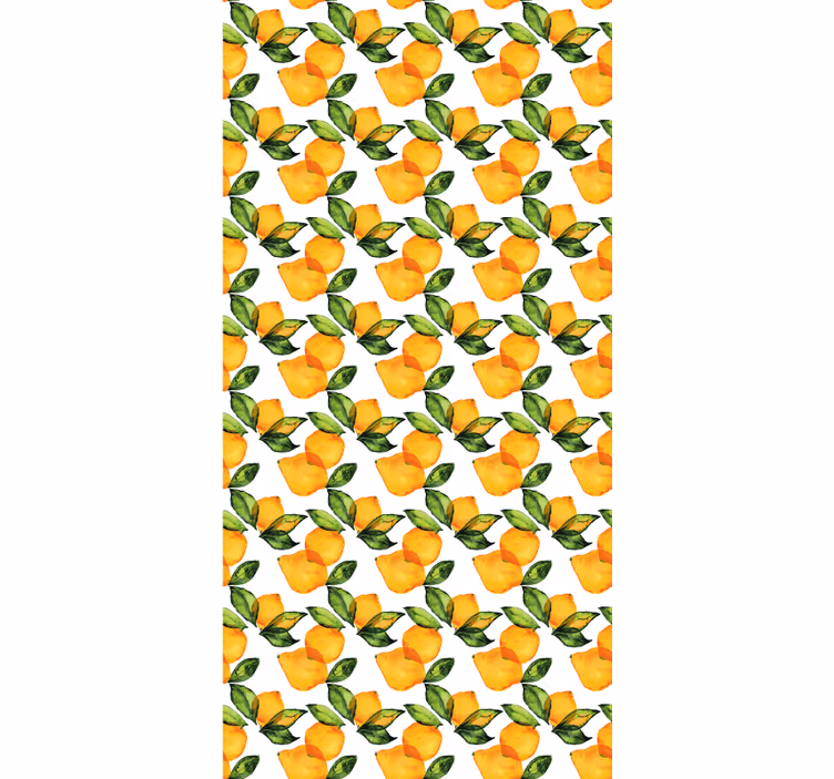Rullegardin oransje sitron middelhavsstil - Tenstickers