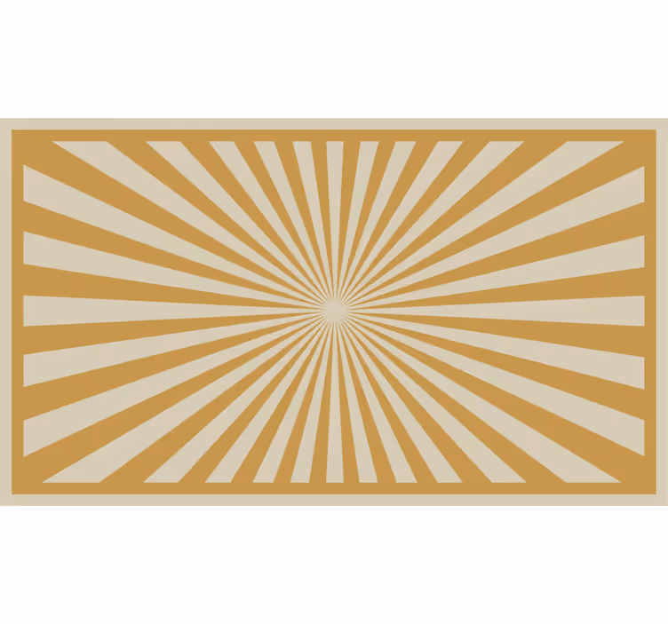Rullegardin oransje solstråleteppe - Tenstickers