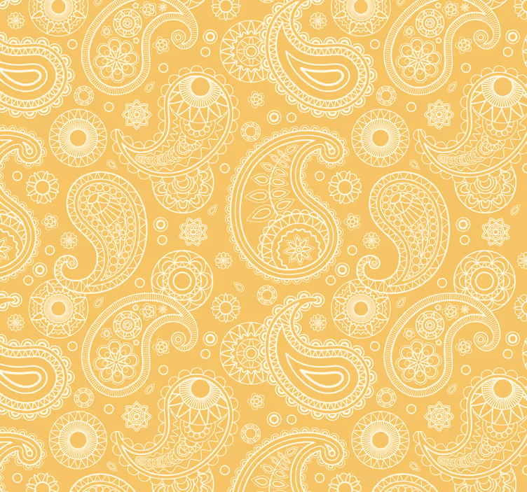 Rullegardin utendørs arabic paisley - Tenstickers