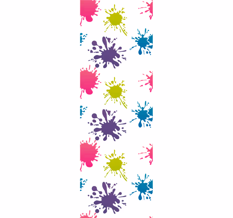 Rullegardin ungdom i flerfarget sprut - Tenstickers