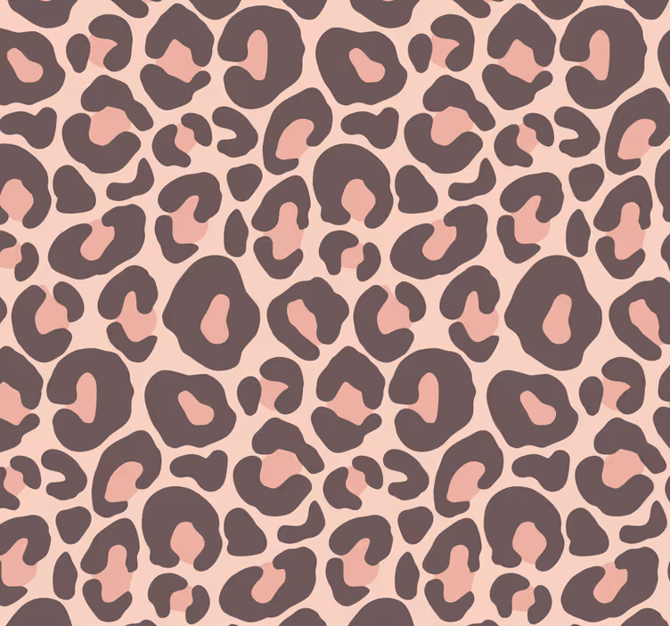 Rullegardin ungdom i rosa leopardmønster - Tenstickers