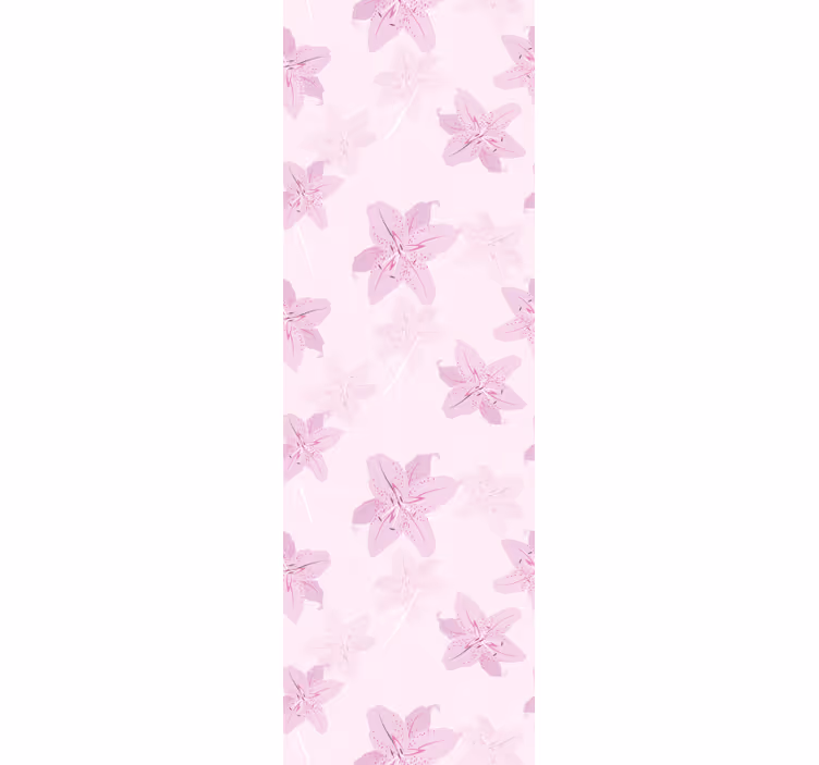 Rullegardin ungdom med fint feminint blomstermotiv - Tenstickers