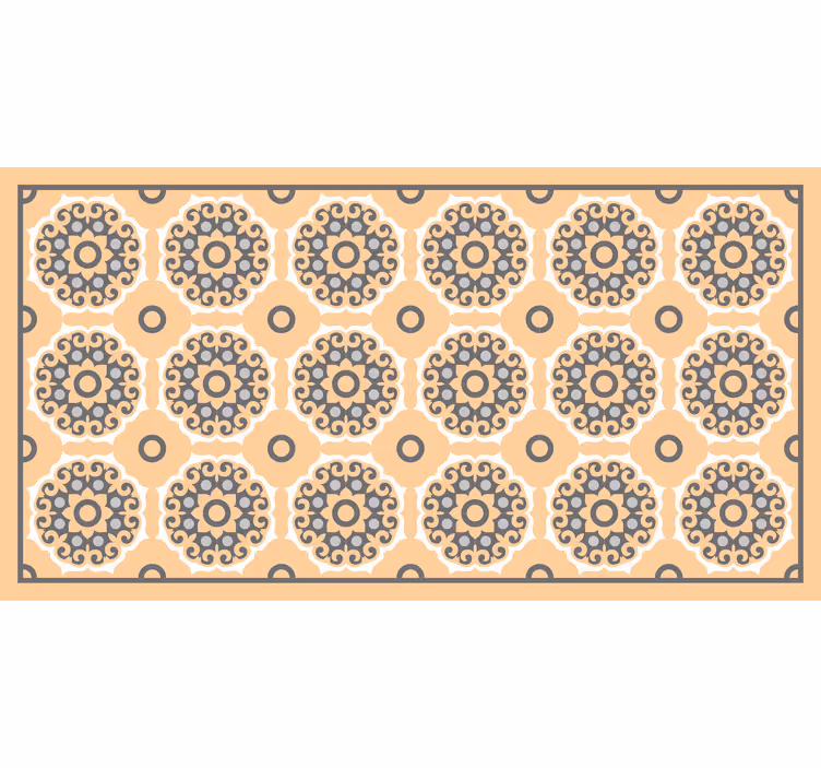 Rullegardin bad med detaljerte linjer i beige og grå - Tenstickers
