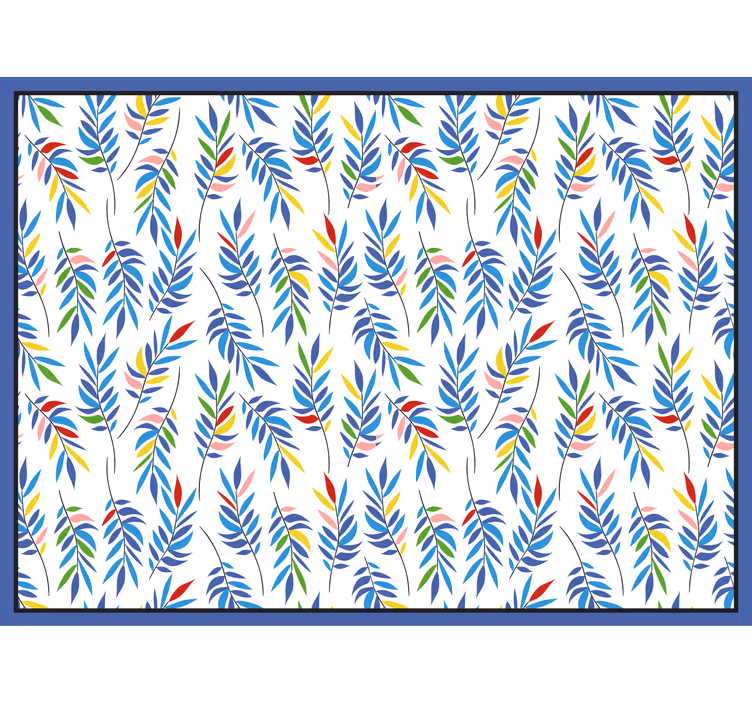 Rullegardin bad multicolor mosaikk små blader - Tenstickers