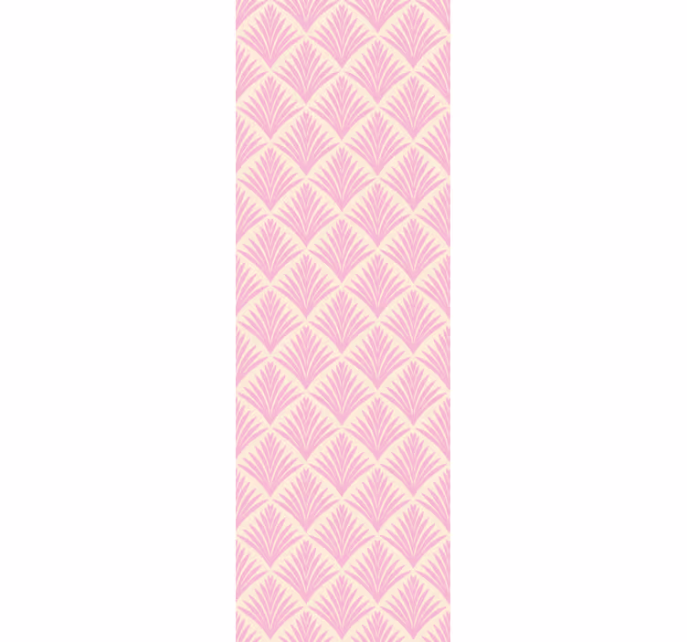 Rullegardin klassisk pastellrosa palme retro mønster - Tenstickers