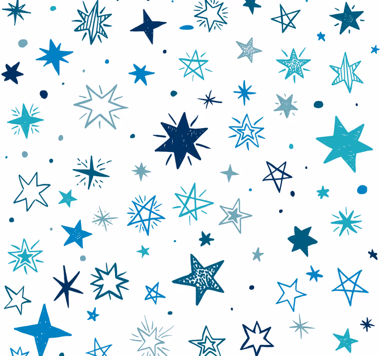 Rullegardin baby geometrisk stjernemønster - Tenstickers