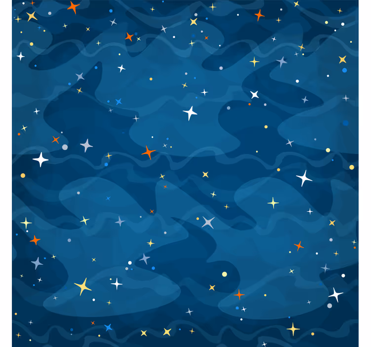Rullegardin baby stjernesky camouflage - Tenstickers