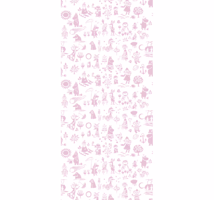 Rullegardin baby rosa mummi tapet - Tenstickers