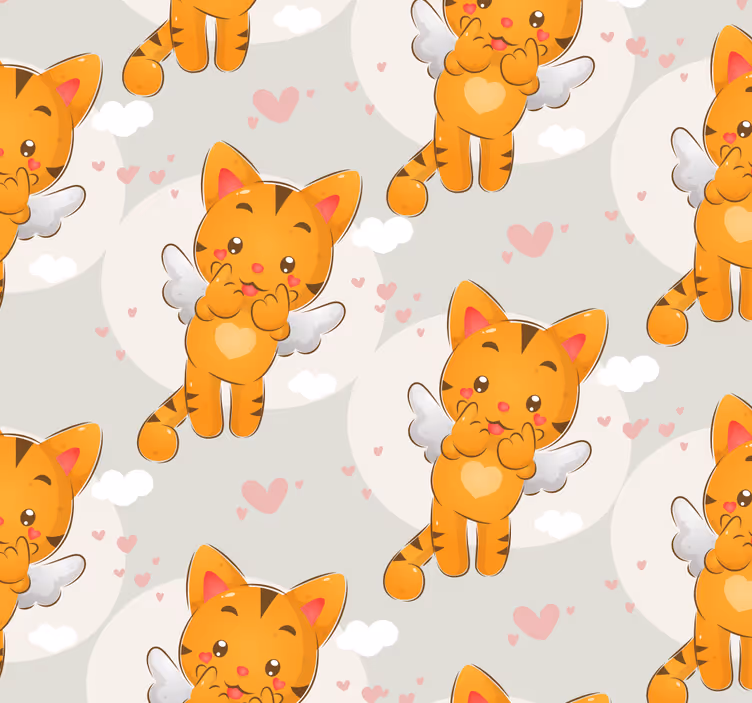 Rullegardin baby søte kattunger som svever - Tenstickers