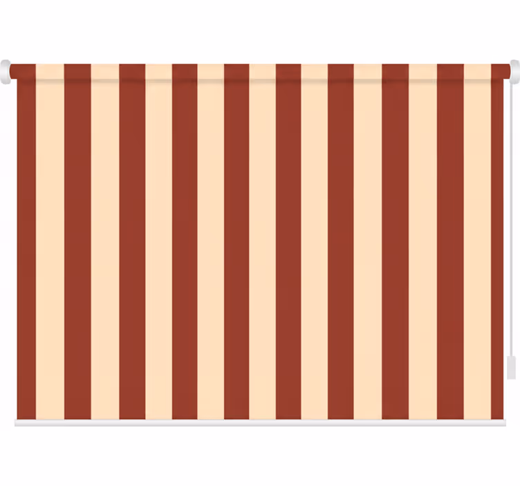 Rullegardin gang i røde og beige toner - Tenstickers