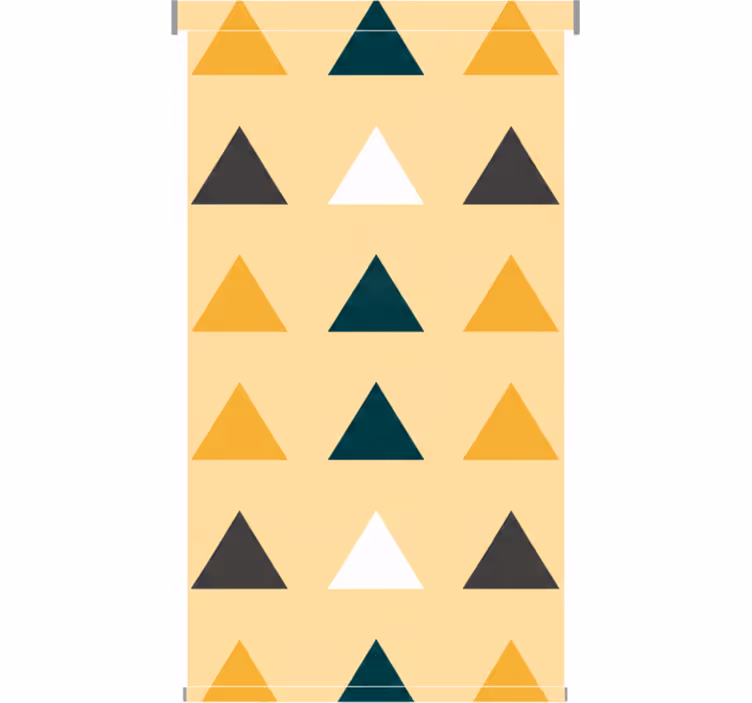 Rullegardin gang fargede trekanter geometrisk - Tenstickers