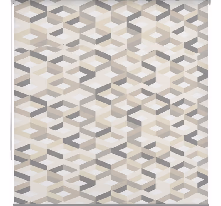 Minimalistisk geometrisk rullegardin bad - Tenstickers