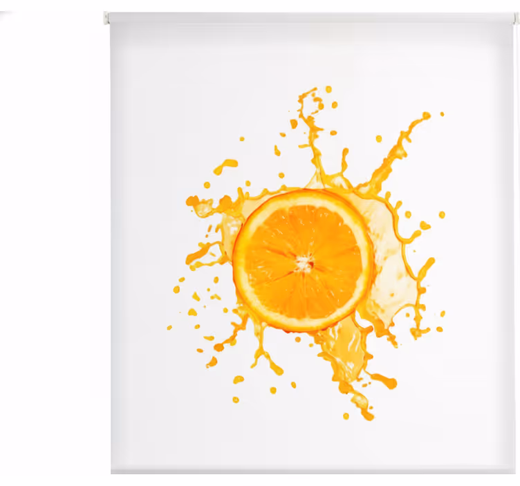 Rullegardin kjøkken 130 cm oransje frukt - Tenstickers