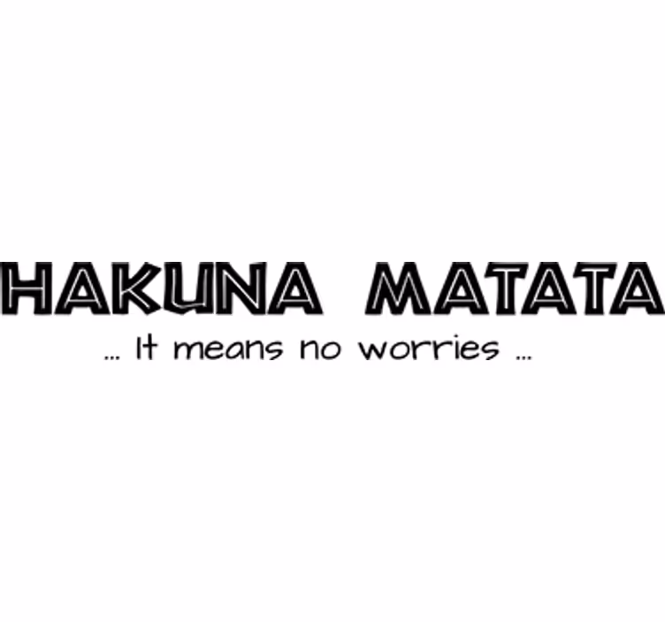 Rullegardin serier barnevennlig hakuna matata - Tenstickers