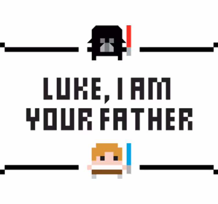 Rullegardin serier luke din far dekorativ vinyl - Tenstickers