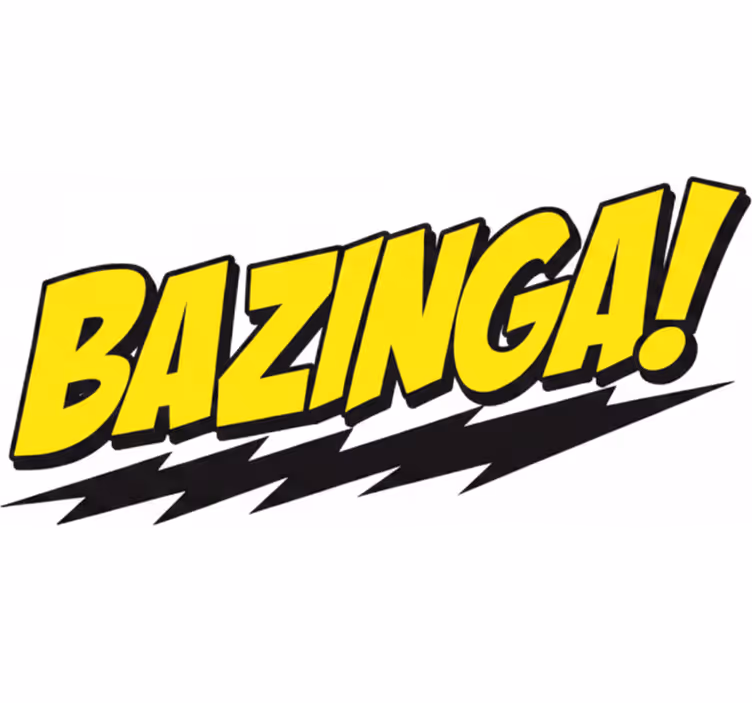 Rullegardin serier bazinga big bang - Tenstickers