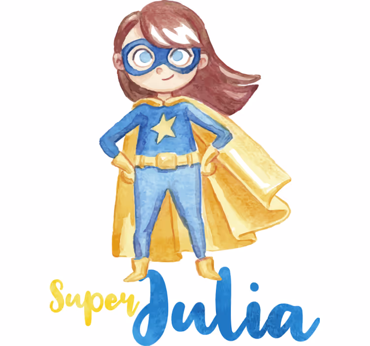 Rullegardin superhelter jente superhelt personlig - Tenstickers
