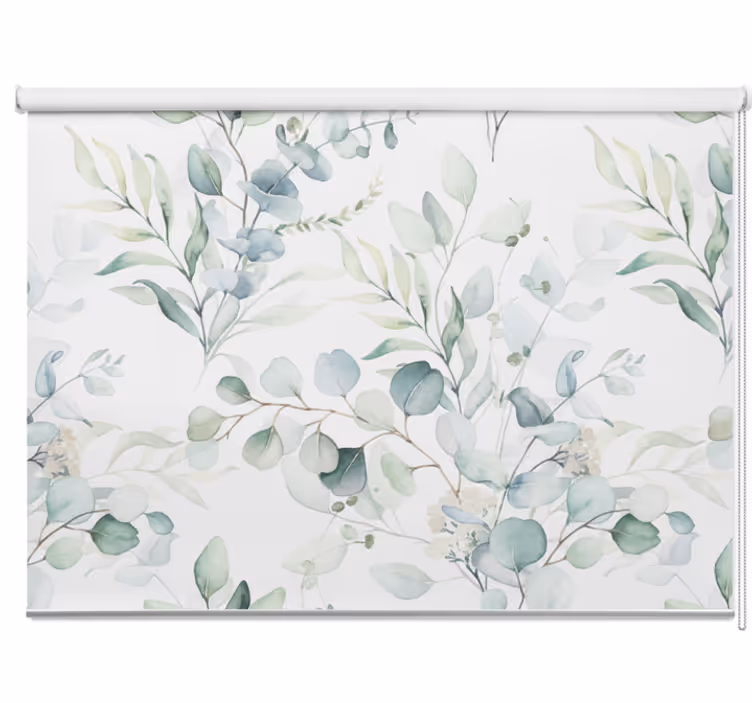 Rullegardin balkong eukalyptus grønn design - Tenstickers