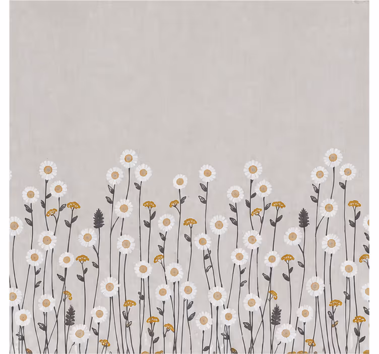 Rullegardin blomster scandi blomstergardin blackout - Tenstickers