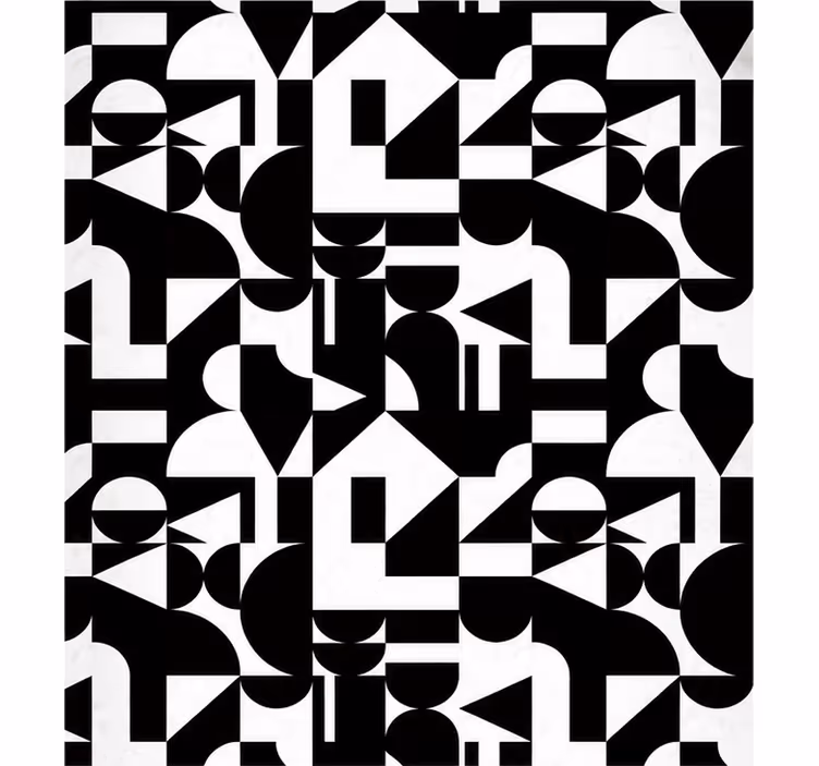 Rullegardin bad geometrisk moderne mønster - Tenstickers