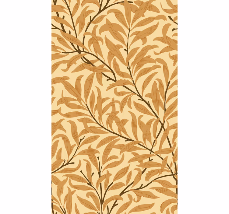 Oransje blad elegant rullegardin - Tenstickers