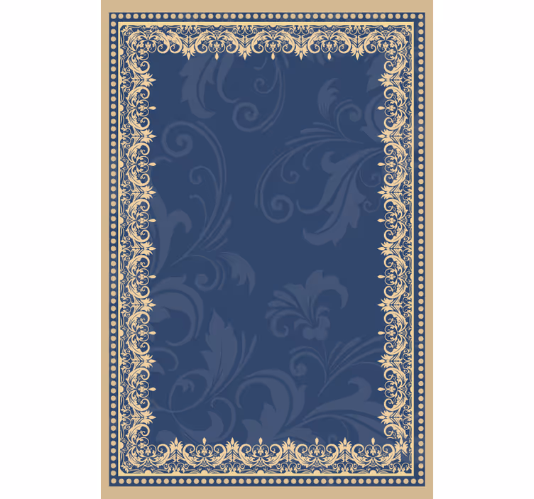 Blomsterkant original rullegardin - Tenstickers