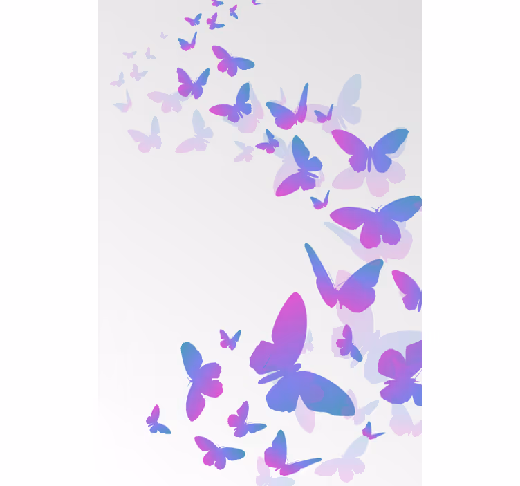 Lilla flygende sommerfugler original rullegardin - Tenstickers