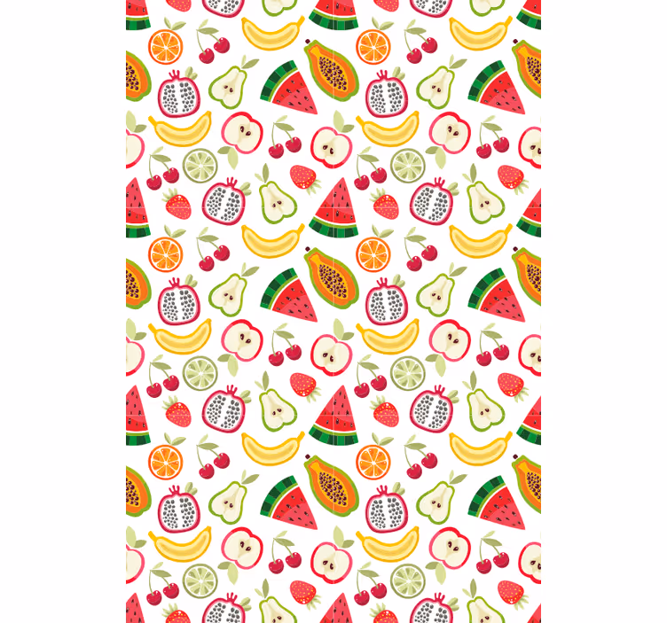 Fruktig mønsterdesign rullegardin frukt - Tenstickers