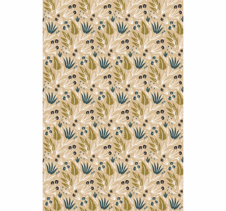 Blomster klassisk rullegardin - Tenstickers