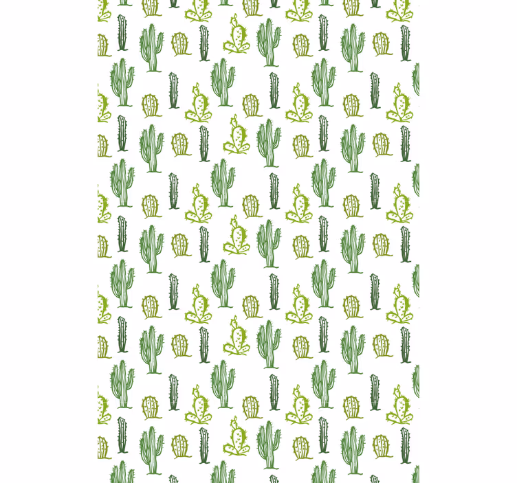 Grønn tornet kaktusRullegardin - Tenstickers