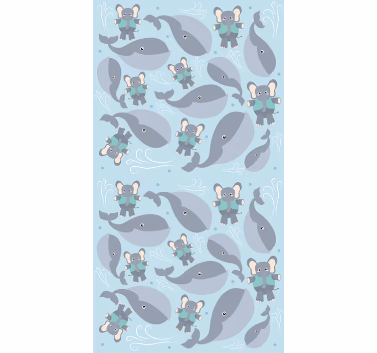 Lekne dyr rullegardin baby - Tenstickers