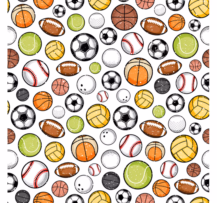 Diverse ballutstyr rullegardin sport - Tenstickers