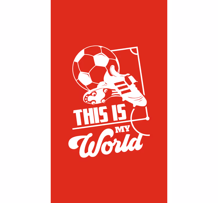 Dette er min verdensfotballRullegardin - Tenstickers