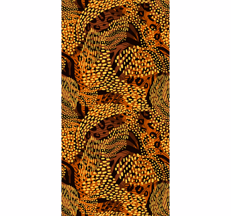 Leopard grener forskjellige dyreRullegardin - Tenstickers