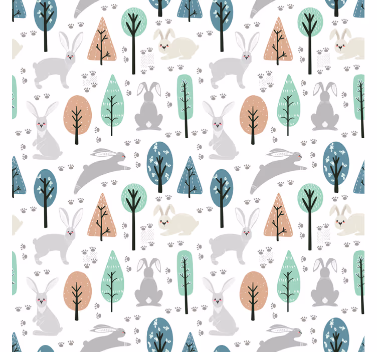 Nordisk skog fauna forskjellige dyreRullegardin - Tenstickers