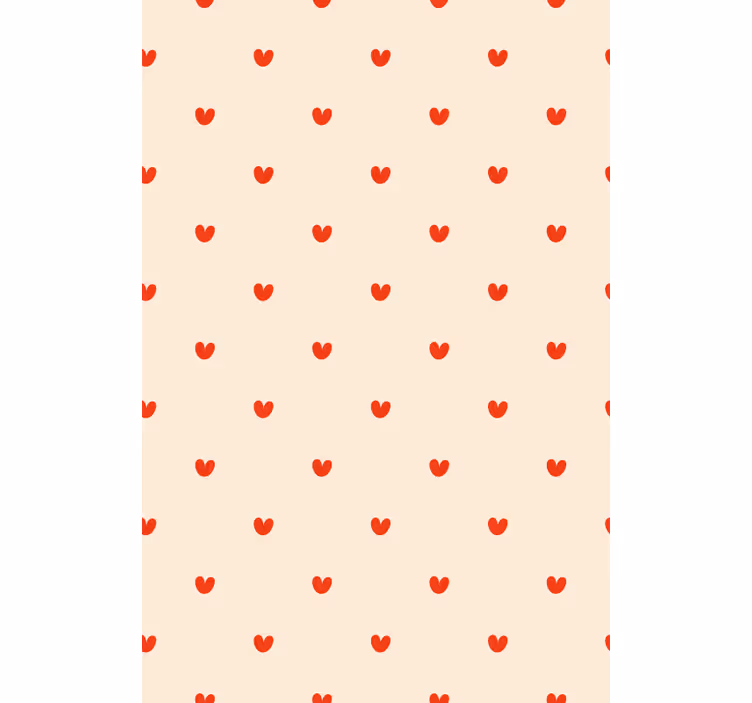 Små hjerter romantisk rullegardin - Tenstickers