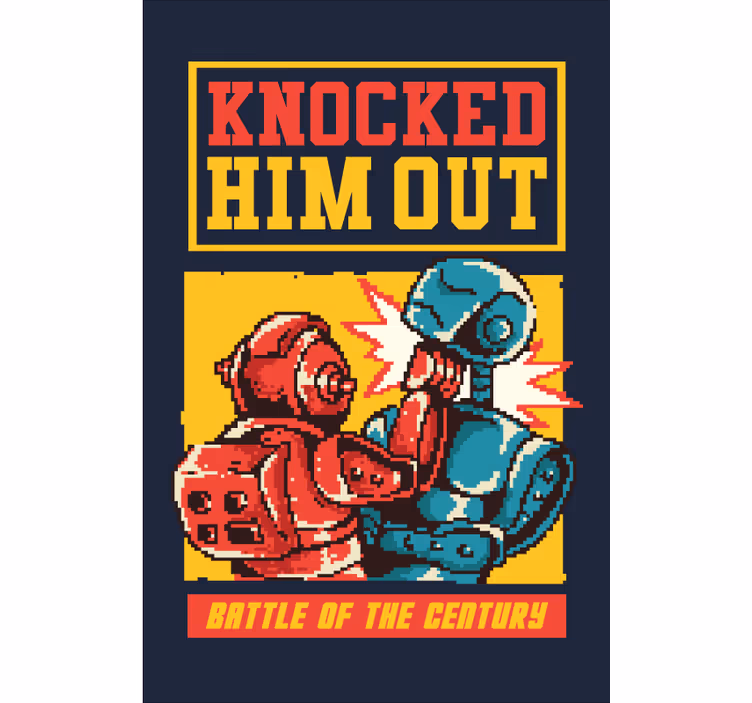Retro gaming geek rullegardin - Tenstickers