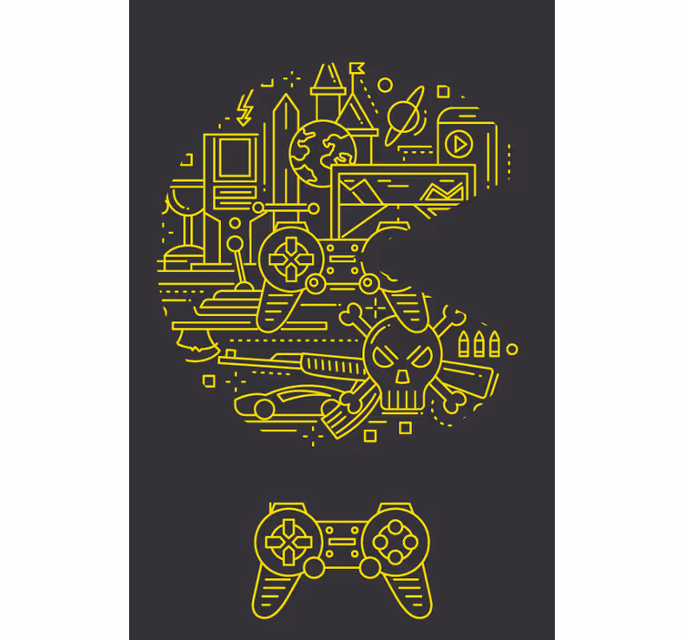 Gul pac game geek rullegardin - Tenstickers