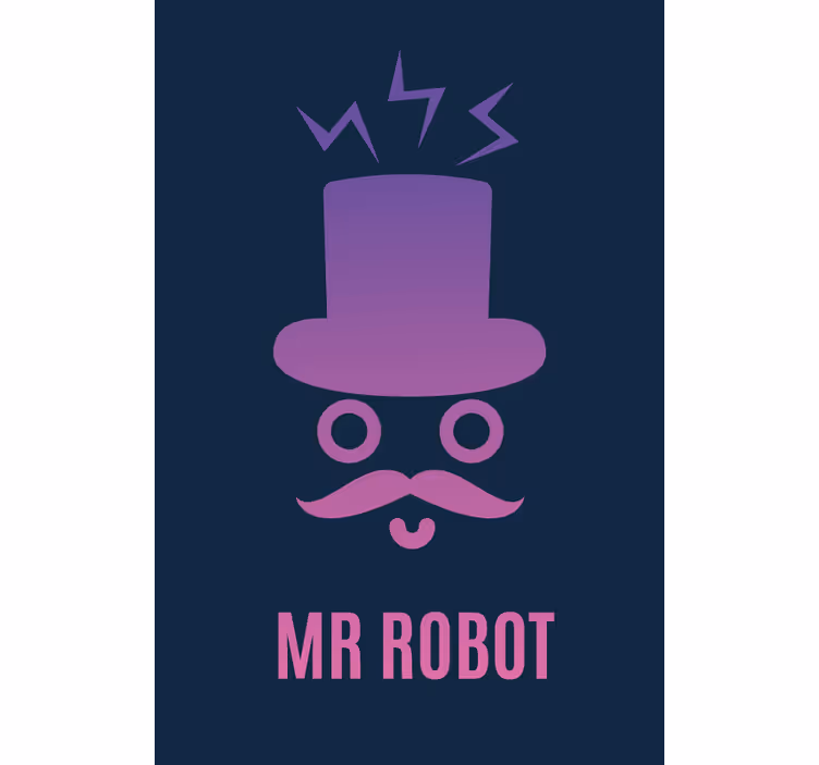 Hr. Robot nerd rullegardin - Tenstickers