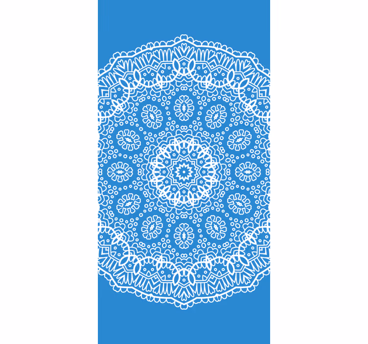 Mandala blondemønster rullegardin tegning - Tenstickers