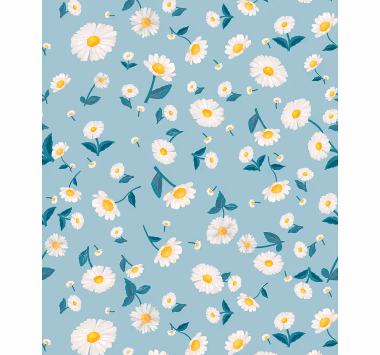 Tusenfryd blomstermønster blomsterRullegardin - Tenstickers