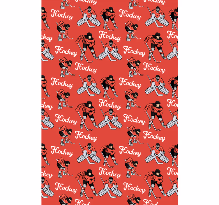 Hockeyspillere trykker rullegardin sport - Tenstickers